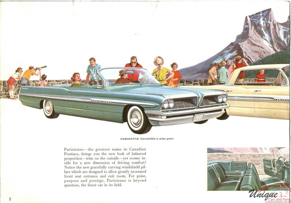 1961 Pontiac 6 Canada Brochure Page 1